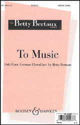 To Music Unison choral sheet music cover Thumbnail